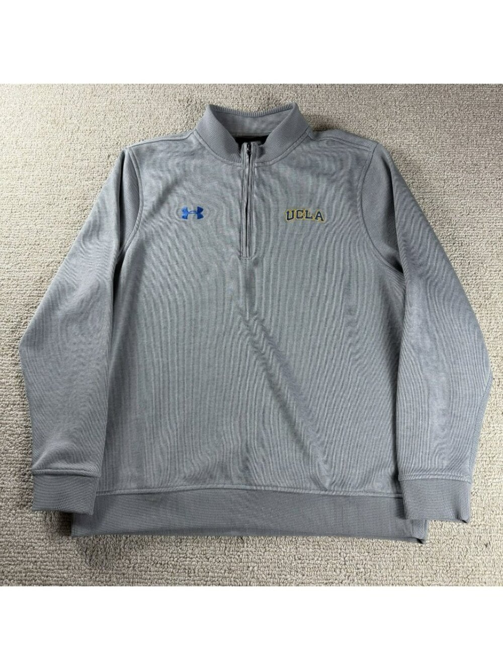 Under Armour Coldgear UCLA Bruins NCAA Knit 1/4 Zip Sweatshirt Men’s Size Large